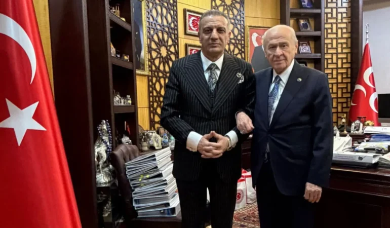 Tahliye edilen Selahattin Yılmaz MHP Genel Başkanı Devlet Bahçeli'yi ziyaret etti