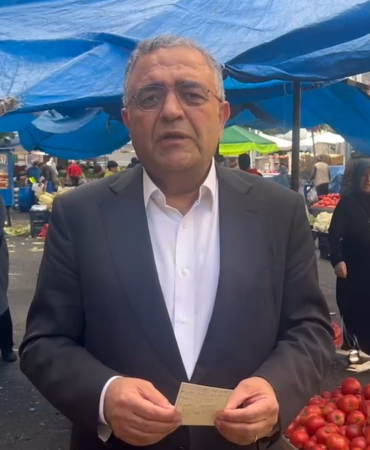 Sezgin Tanrıkulu Diyarbakır Semt Pazarında Enflasyon ve Alım Gücü Kayıplarına Tepki Gösterdi