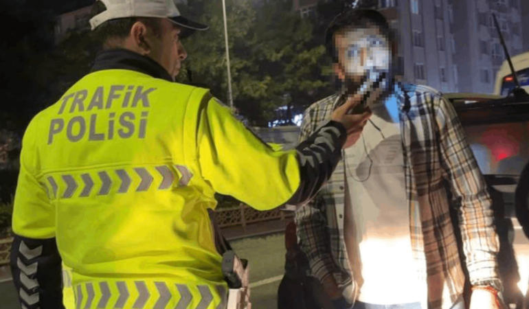Çorlu’da polisten kaçmaya çalışan alkollü sürücüye 390 bin lira ceza kesildi