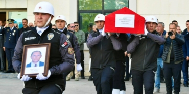 Ankara'da Kontrol Noktasında Şehit Olan Polis Memuru Ahmet Türkoğlu İçin Tören Düzenlendi