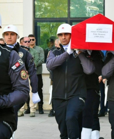 Ankara'da Kontrol Noktasında Şehit Olan Polis Memuru Ahmet Türkoğlu İçin Tören Düzenlendi